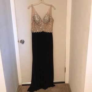 2017 prom dress gold